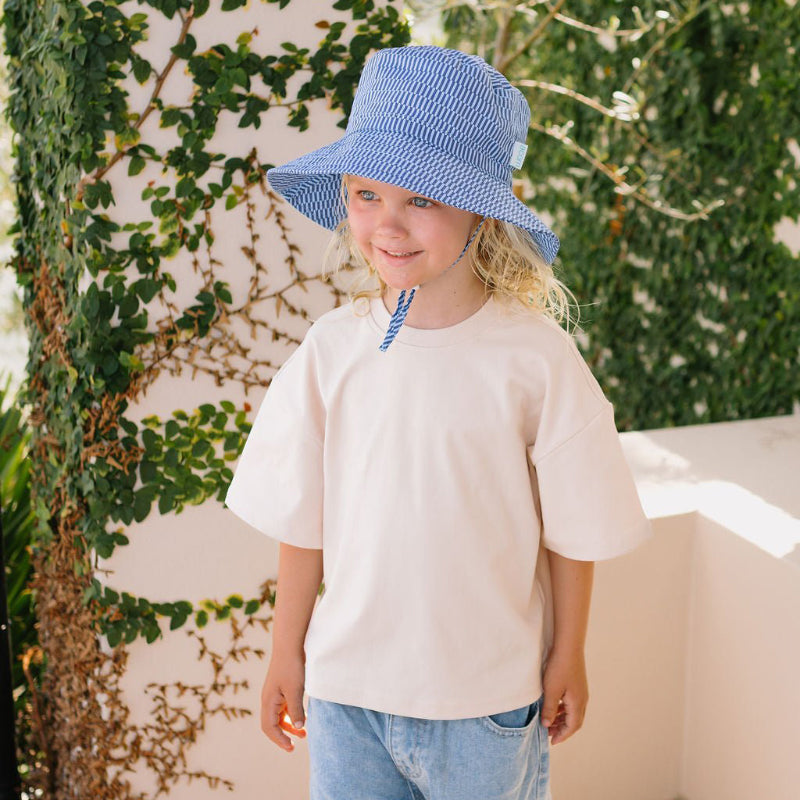 Acorn Wide Brim Hat - Blue Horizon