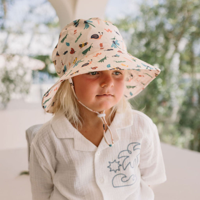 Acorn Wide Brim Hat - Garden Friends