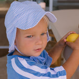 Acorn Jersey Flap Cap - Blue Sprinkle