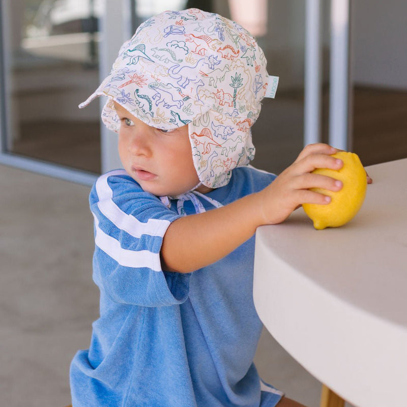Acorn Jersey Flap Cap - Dino