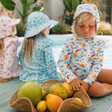 Acorn Swim Flap Cap - Under The Sea