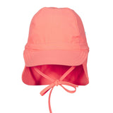 Acorn Swim Flap Cap - Neon Coral