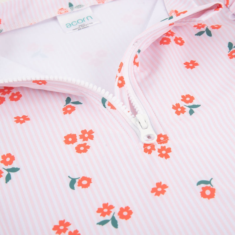 Acorn Swimsuit - Striped Posy