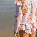 Acorn Swimsuit - Striped Posy
