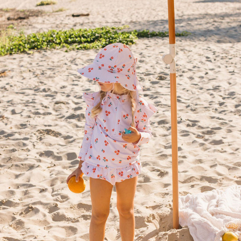 Acorn Swimsuit - Striped Posy