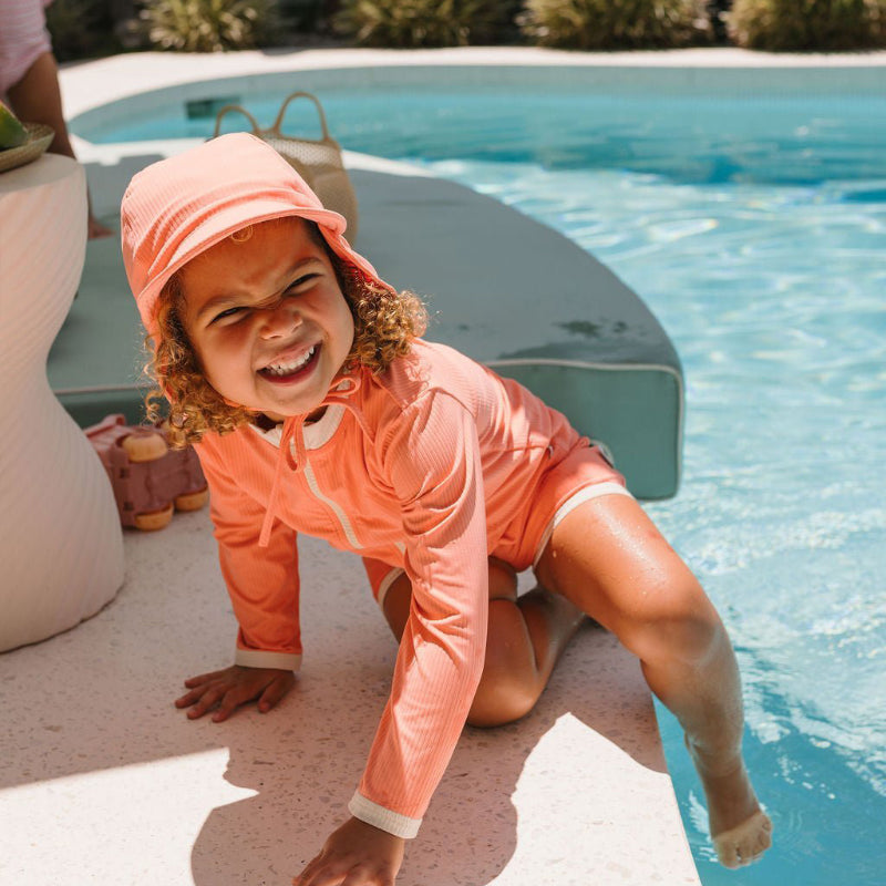 Acorn Swimming Set - Neon Coral