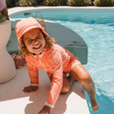 Acorn Swimming Set - Neon Coral