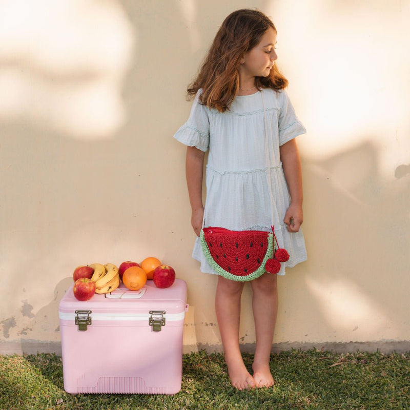 Acorn Straw Bag - Watermelon Segment