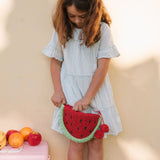 Acorn Straw Bag - Watermelon Segment