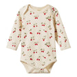 Nature Baby Long Sleeve Bodysuit - Strawberry Blush