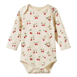 Nature Baby Long Sleeve Bodysuit - Strawberry Blush