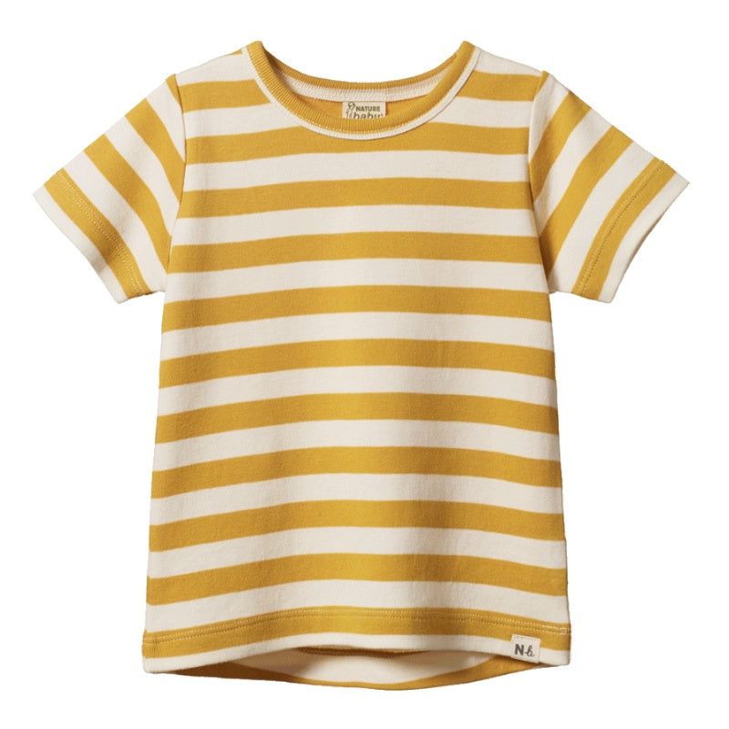 Nature Baby River Tee - Golden Sea Stripe