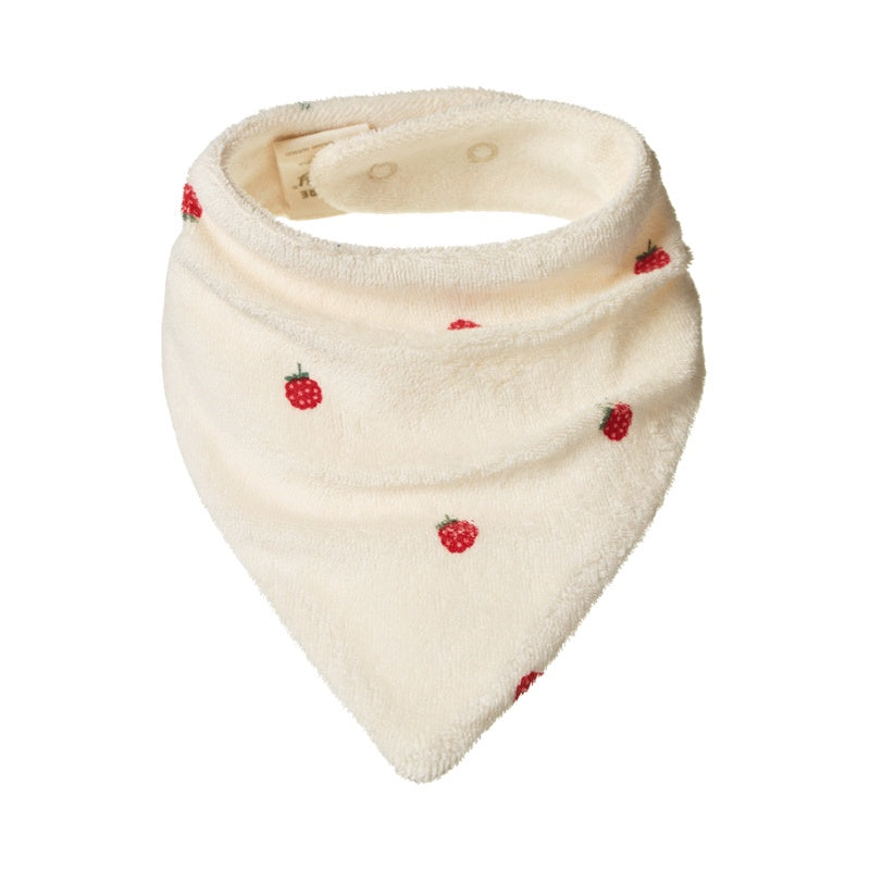 Nature Baby Triangle Bib Terry - Raspberry