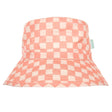 Acorn Broad Brim Hat - Pink Checks