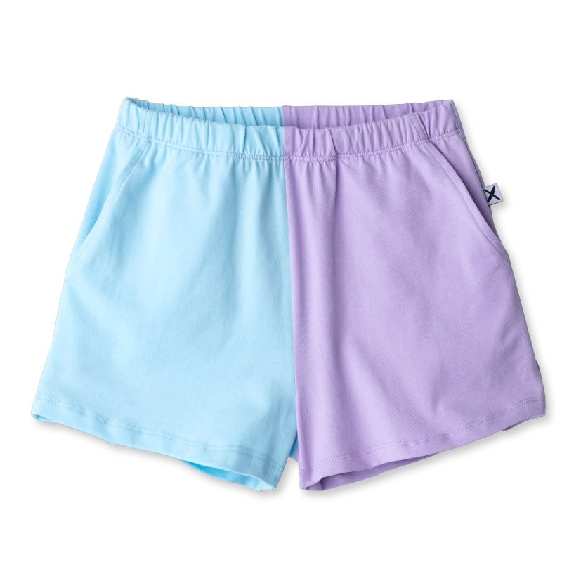 Minti Two Tone Short - Aqua/Purple