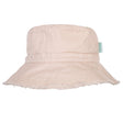 Acorn Frayed Bucket Hat - Vanilla