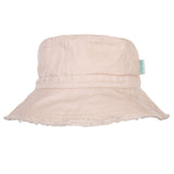 Acorn Frayed Bucket Hat - Vanilla