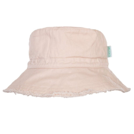 Acorn Frayed Bucket Hat - Vanilla