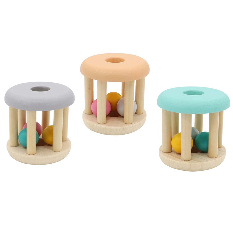 Wooden Rattle Assorted Colours