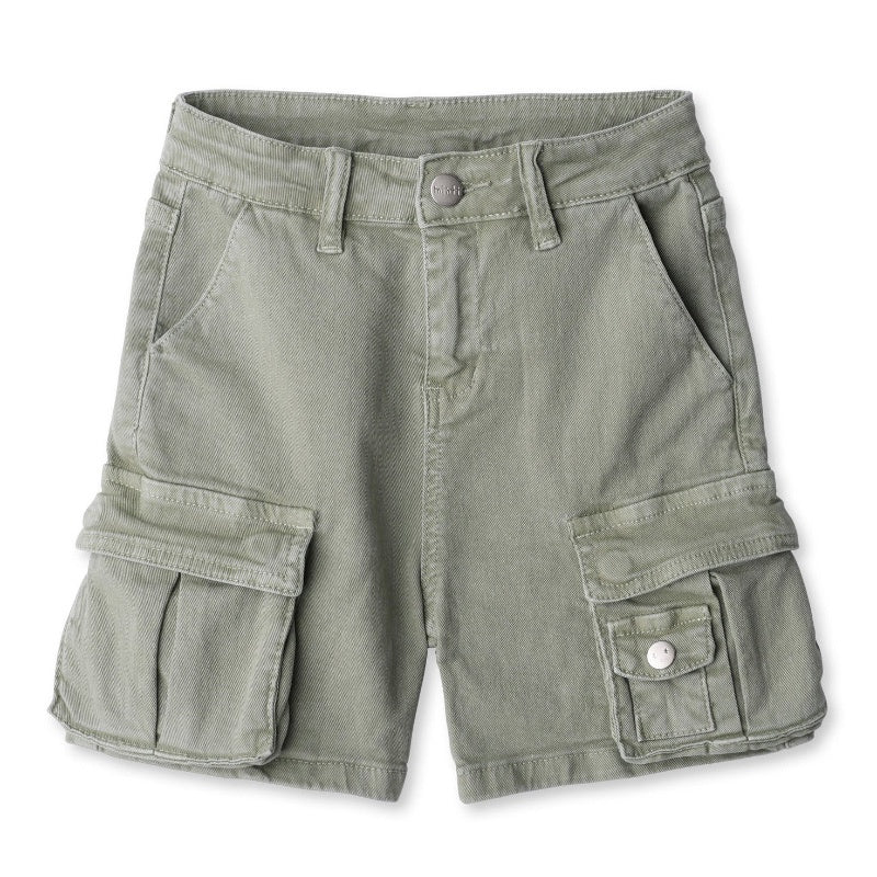 Minti Pockets Denim Short - Khaki