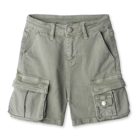Minti Pockets Denim Short - Khaki