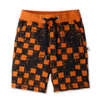 Minti Sketchy Grid Short - Orange