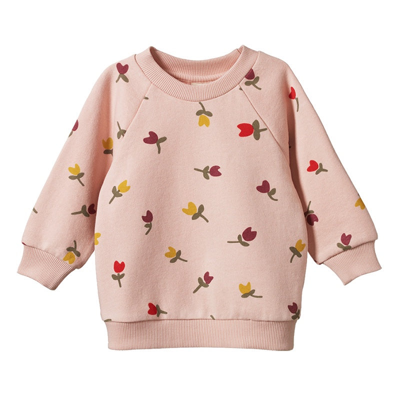 Nature Baby Emerson Sweater - Tulip Rose Dust