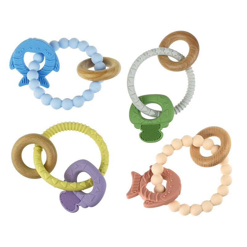 Textured Silicone Teether Assorted