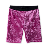 Minti Velvet Bike Pants - Hot Pink