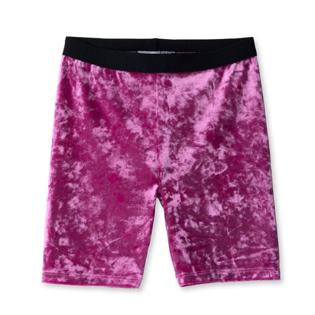 Minti Velvet Bike Pants - Hot Pink