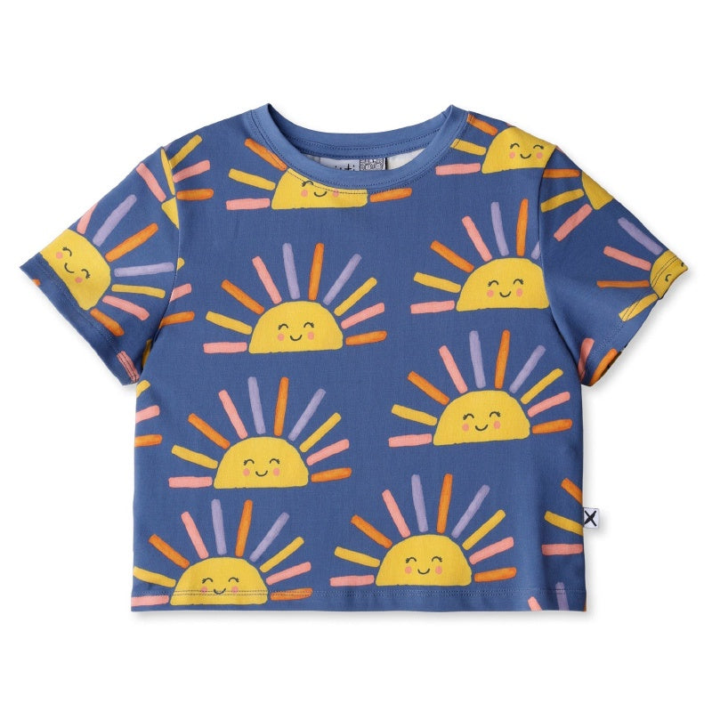 Minti Cropped Tee - Happy Sunrise