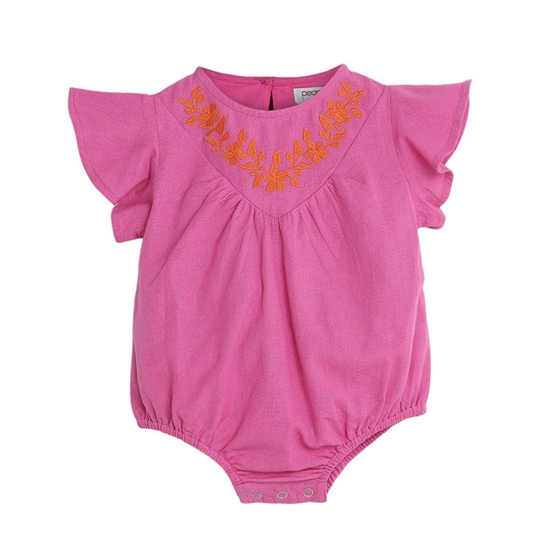 Peggy Finley Onesie - Phlox Pink