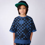 Minti SS Crew - Sketchy Grid Midnight