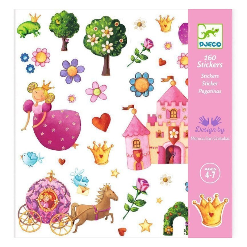 Djeco 160 Stickers - Princess Marguerite