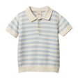 Nature Baby Stevie Polo - Celestial Blue Sea Stripe