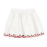 Goldie + Ace Scallop Hem Skirt - Strawberry