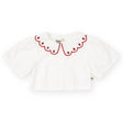 Goldie + Ace Scallop Collar Blouse - Strawberry