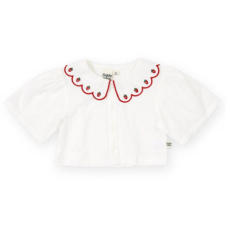 Goldie + Ace Scallop Collar Blouse - Strawberry