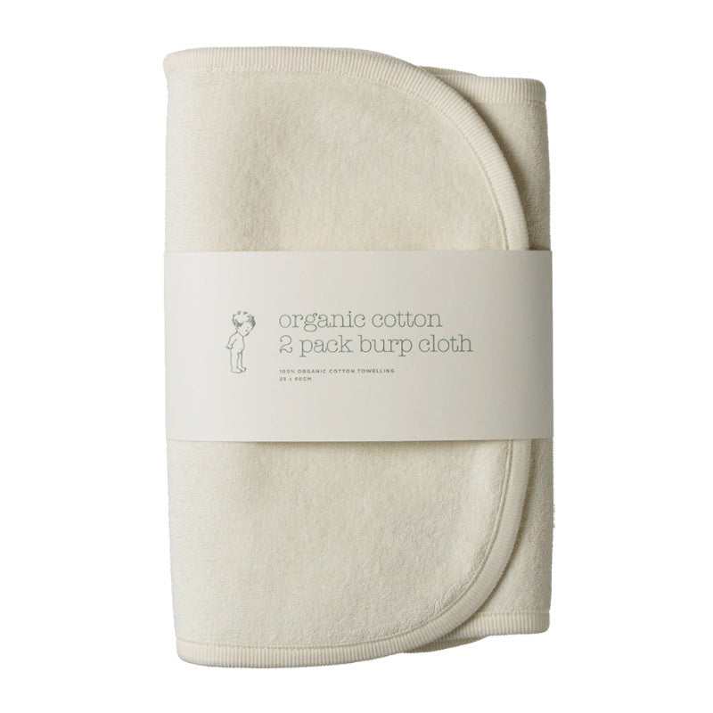 Nature Baby Burp Cloth 2PK - Natural