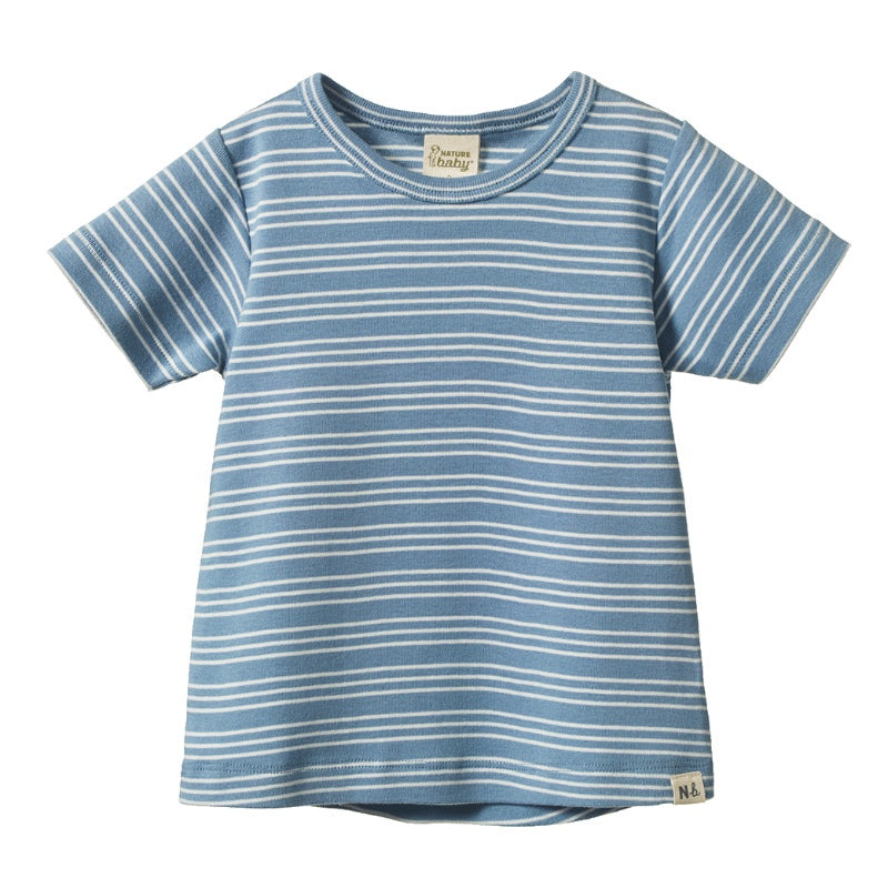 Nature Baby River Tee - Blue Stripe Trio