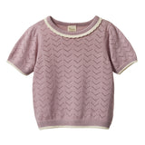 Nature Baby Maeve Tee - Lilac Pointelle