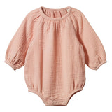 Nature Baby Meadow Bodysuit - Muslin Rose Dust