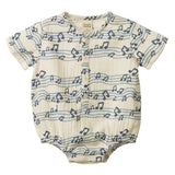 Nature Baby Monty Suit Muslin - Rhythm Print