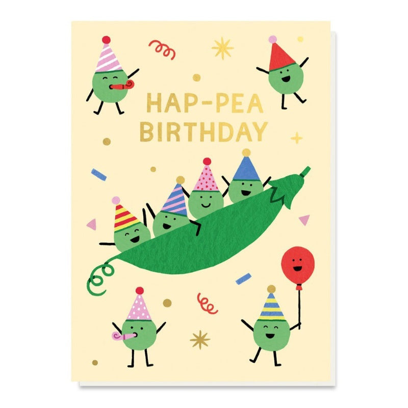 Hap-Pea Birthday card
