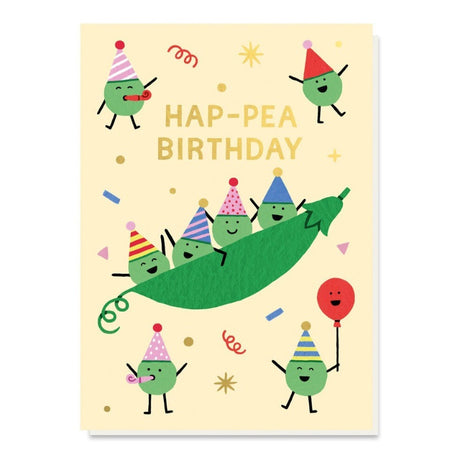Hap-Pea Birthday card