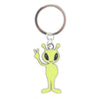 Metal Enamel Keyring - Glow In The Dark Alien