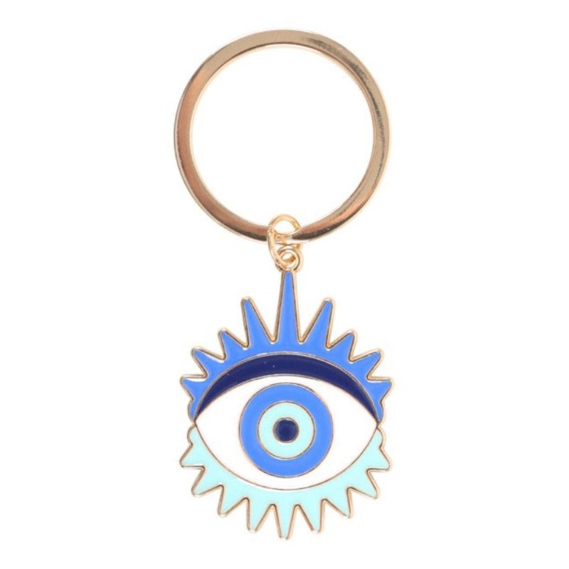 Metal Enamel Keyring - All Seeing Eye