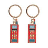 Metal Enamel Keyring - Set 2 Walkie Talkie