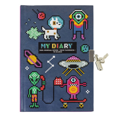 Tiger Tribe Lockable Diary - Pixel Space