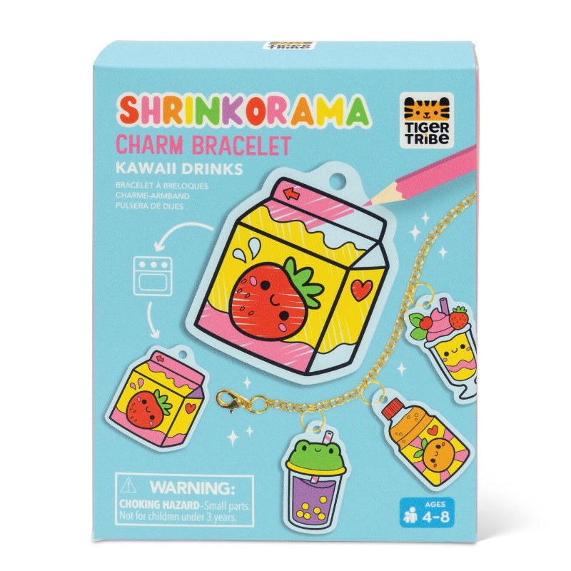 Shrinkorama Charm Bracelet - Kawaii Drinks